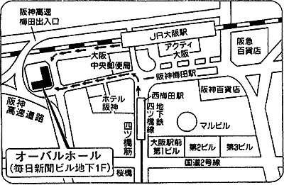 オーバルホールの地図