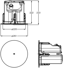 Control 416C/T 寸法図