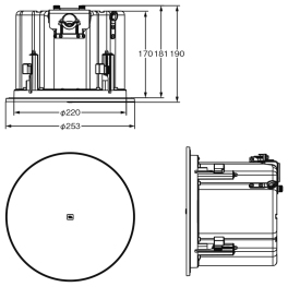 Control 426C/T、Control 426C/T-LS 寸法図