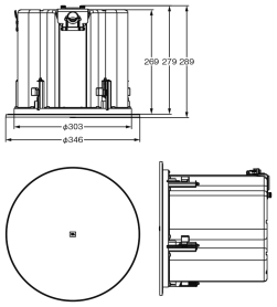 Control 419CS/T 寸法図