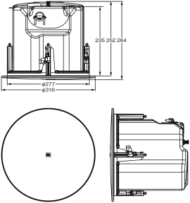 Control 447C/T 寸法図
